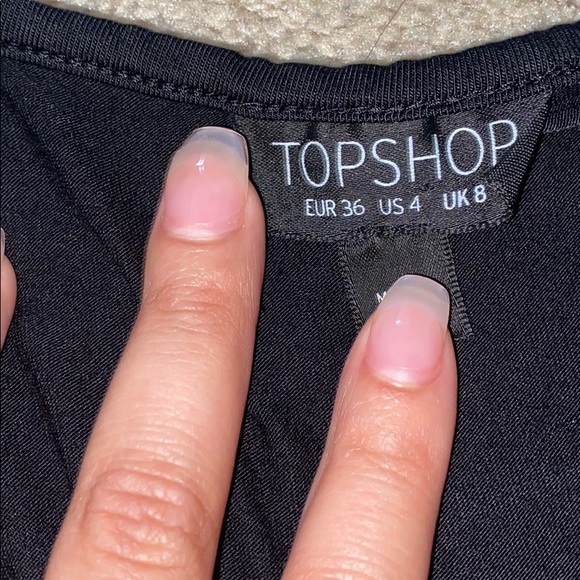 Topshop black cinched romper - Picture 3 of 6